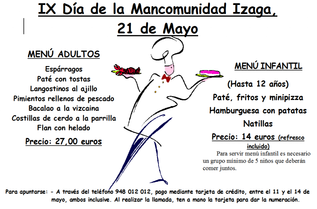 IX Día de la Mancomunidad - Menú