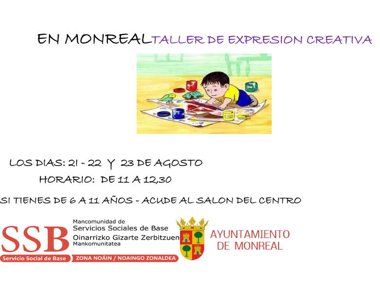 TALLER DE EXPRESIÓN CREATIVA TALLER DE EXPRESIÓN CREATIVA