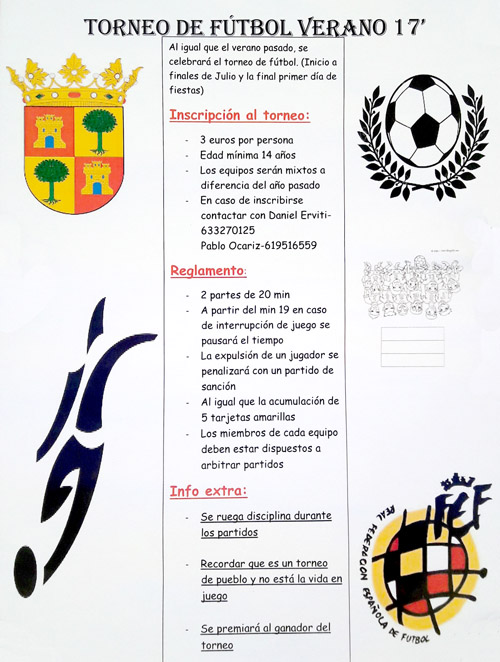 TORNEO FÚTBOL VERANO 2017