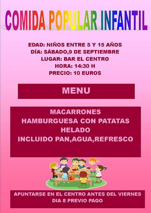 Comida popular infantil Comida popular infantil