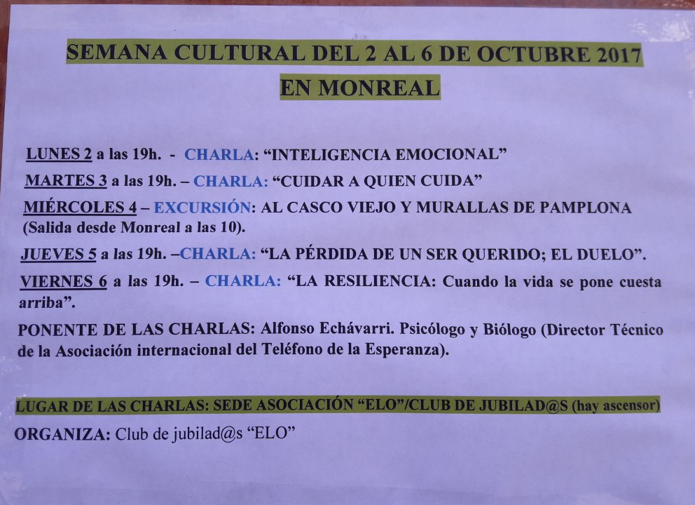 SEMANA CULTURAL DE MONREAL