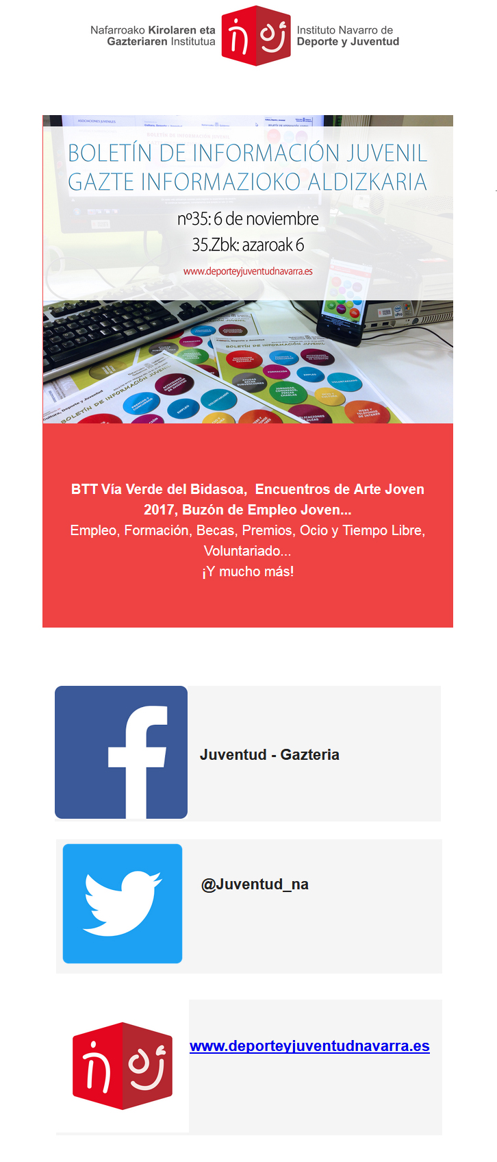 Boletín de Información Juvenil nº35 – 6 de noviembre