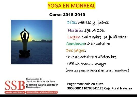 Clases de Yoga en Monreal