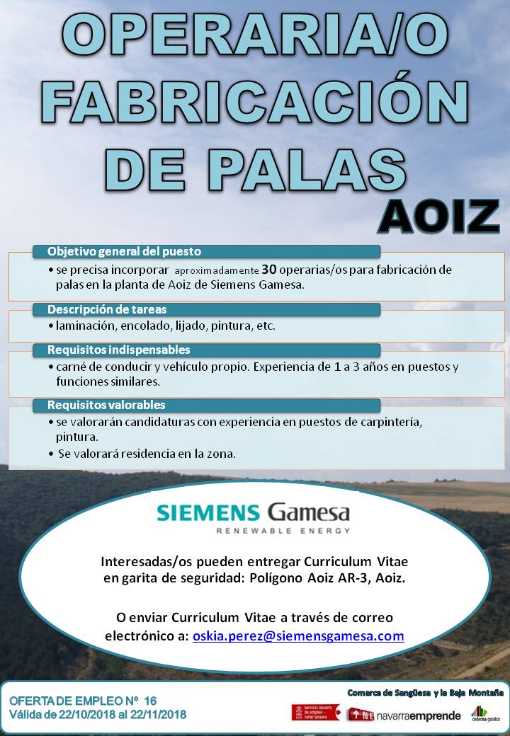 Oferta de empleo