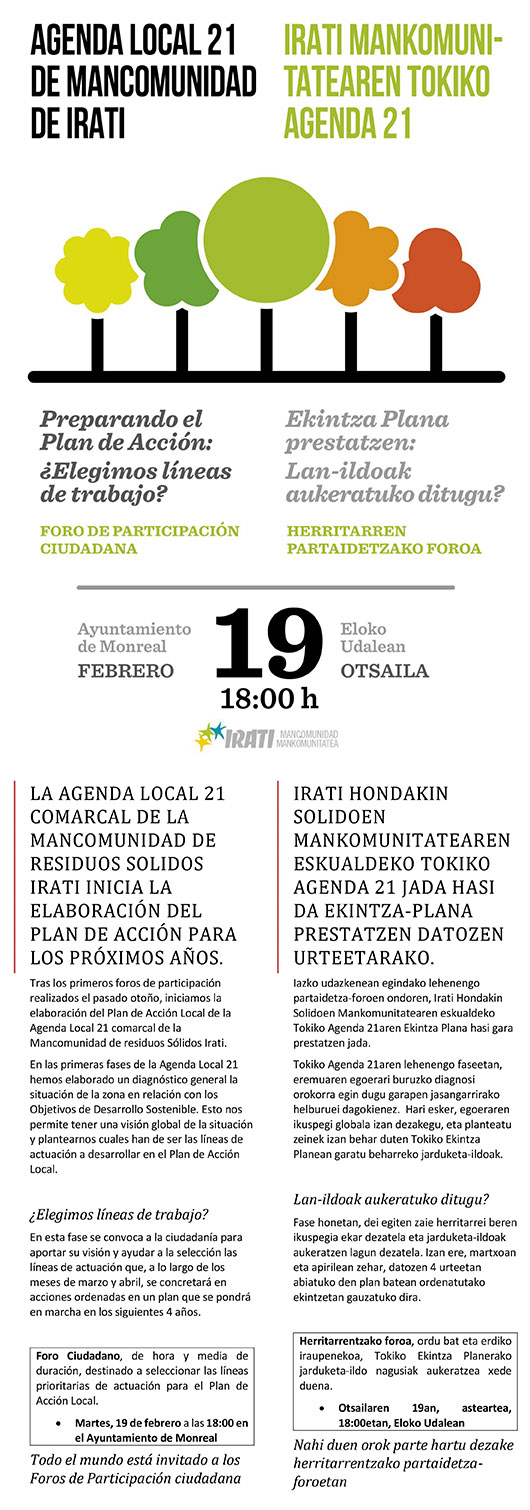 Plan de acción Mancomunidad de Irati Plan de acción Mancomunidad de Irati