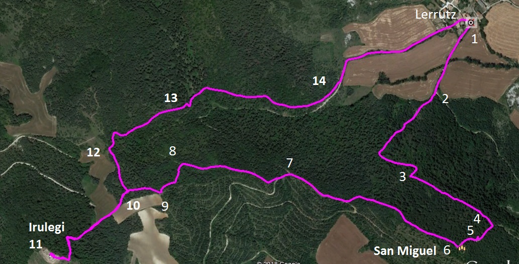 Sendero señalizado circular en Lerrutz/Ibilbide zirkularra seinalizatua Lerrutzen Sendero señalizado circular en Lerrutz/Ibilbide zirkularra seinalizatua Lerrutzen