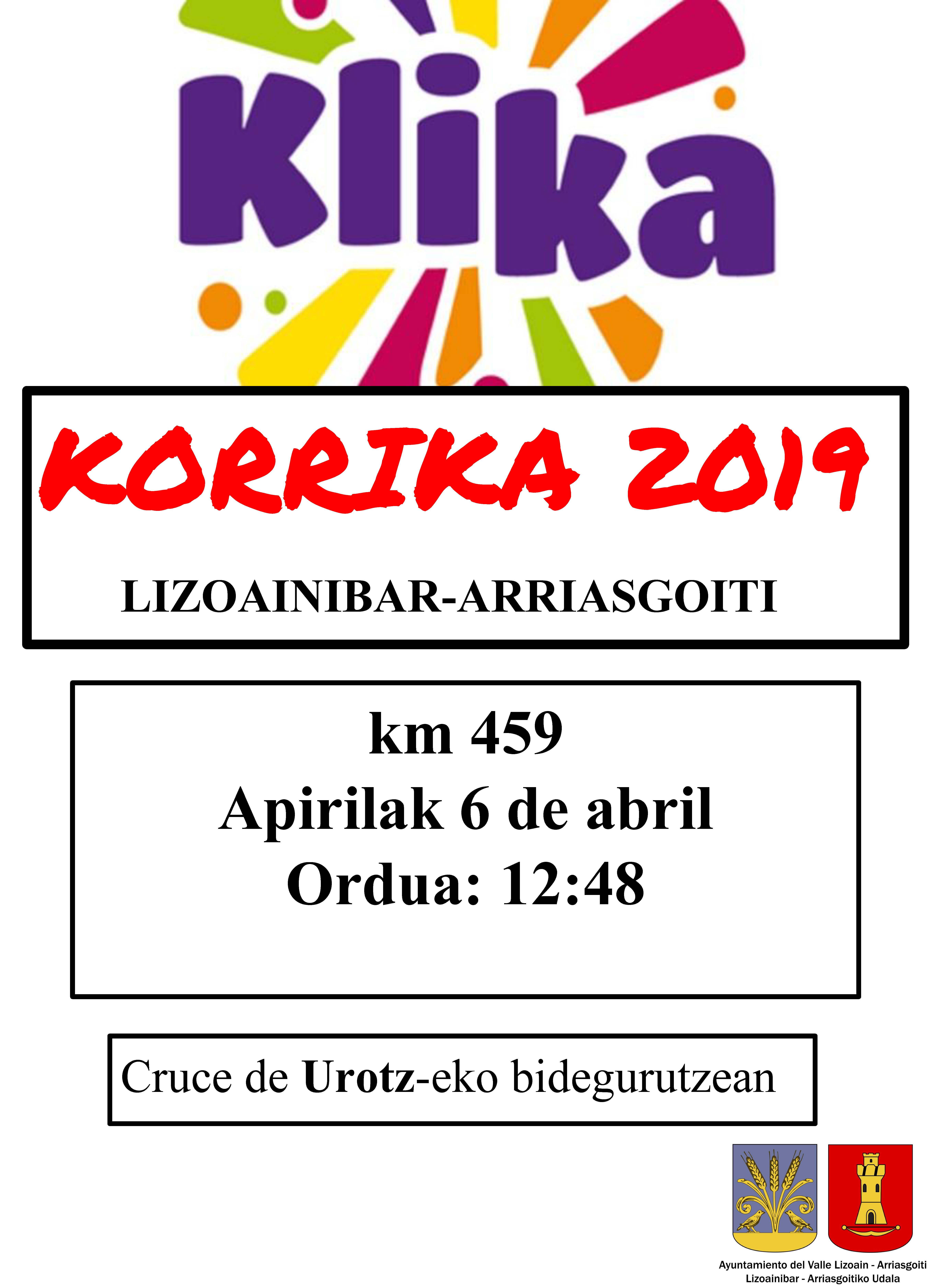 Korrika en Lizoain-Arriasgoiti/ Korrika Lizoainibar-Arriasgoitin Korrika en Lizoain-Arriasgoiti/ Korrika Lizoainibar-Arriasgoitin