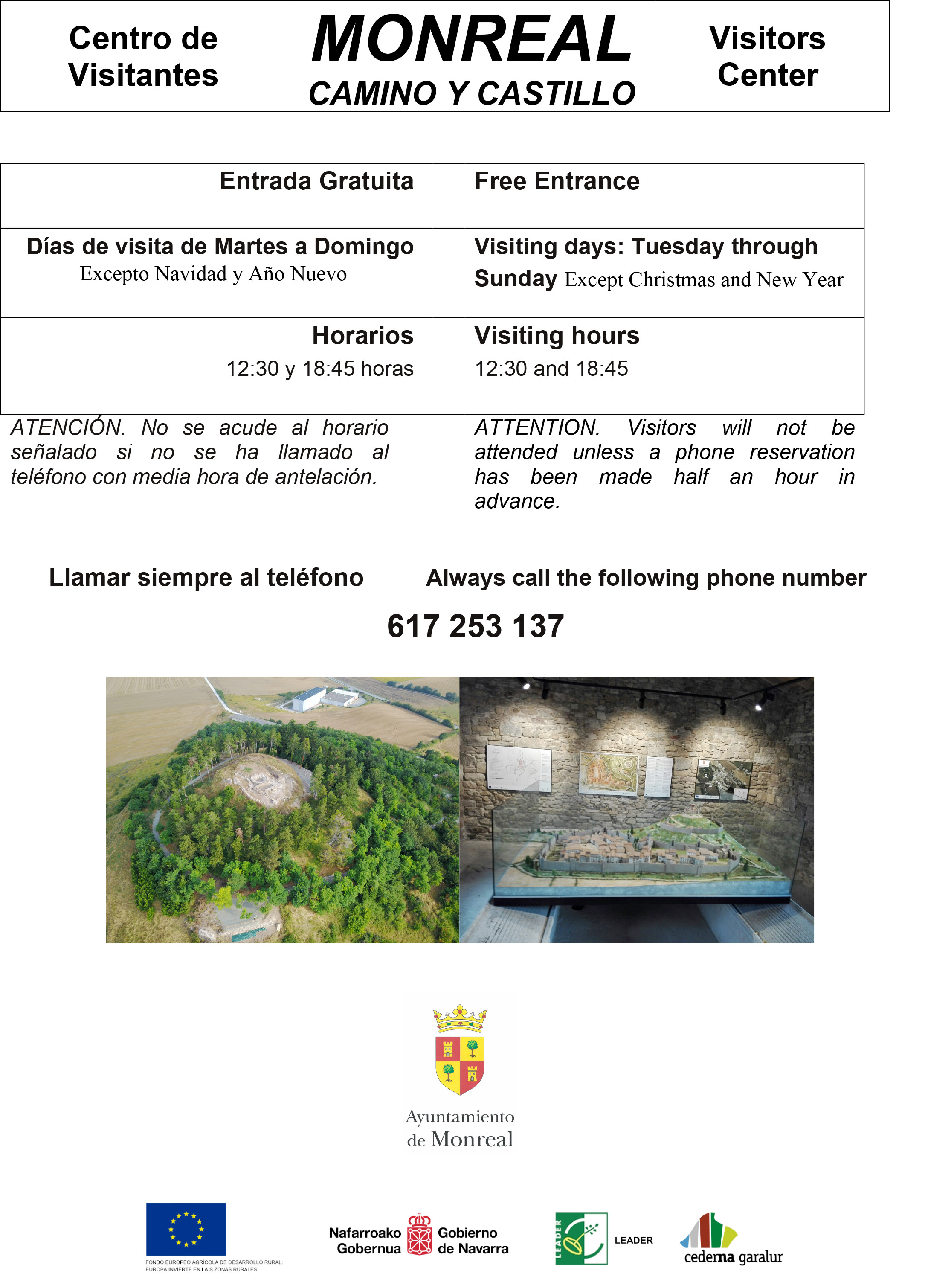 Centro de Visitantes MONREAL “CAMINO Y CASTILLO” / Erdigunea Monreal bisitariak “CAMINO Y CASTILLO”