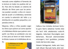 La Biblioteca en las calles de Lizoain-Arriasgoiti/Liburutegia Lizoainibar-Arriasgoitiko kaleetan