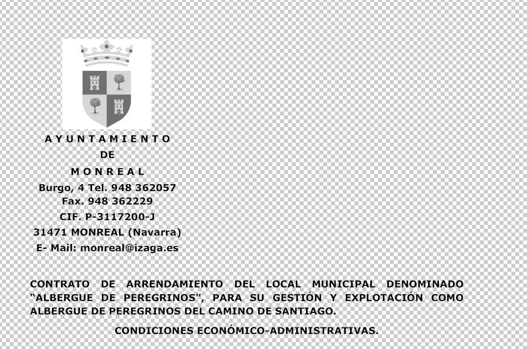 CONTRATO DE ARRENDAMIENTO DEL LOCAL MUNICIPAL DENOMINADO “ALBERGUE DE PEREGRINOS”, PARA SU GESTIÓN Y EXPLOTACIÓN COMO ALBERGUE DE PEREGRINOS DEL CAMINO DE SANTIAGO.