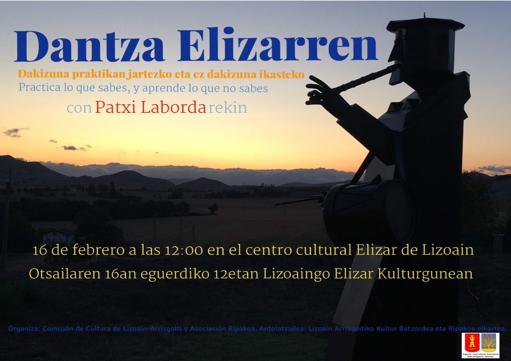 Danzas con Patxi Laborda en Lizoain/Dantzak Patxi Labordarekin Lizoainen