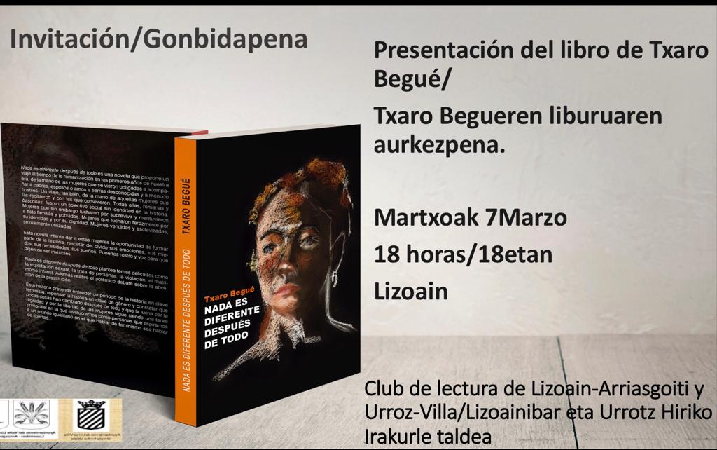 Presentación libro de Txaro Begué/Txaro Begueren liburuaren aurkezpena