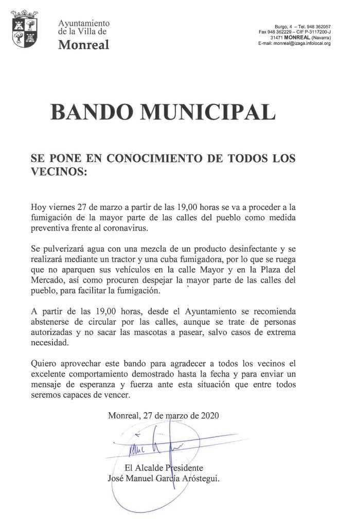 Bando Municipal Se Pone En Conocimiento De Todos Los Vecinos Mancomunidad De Izaga Izagako Mankomunitatea mancomunidad de izaga