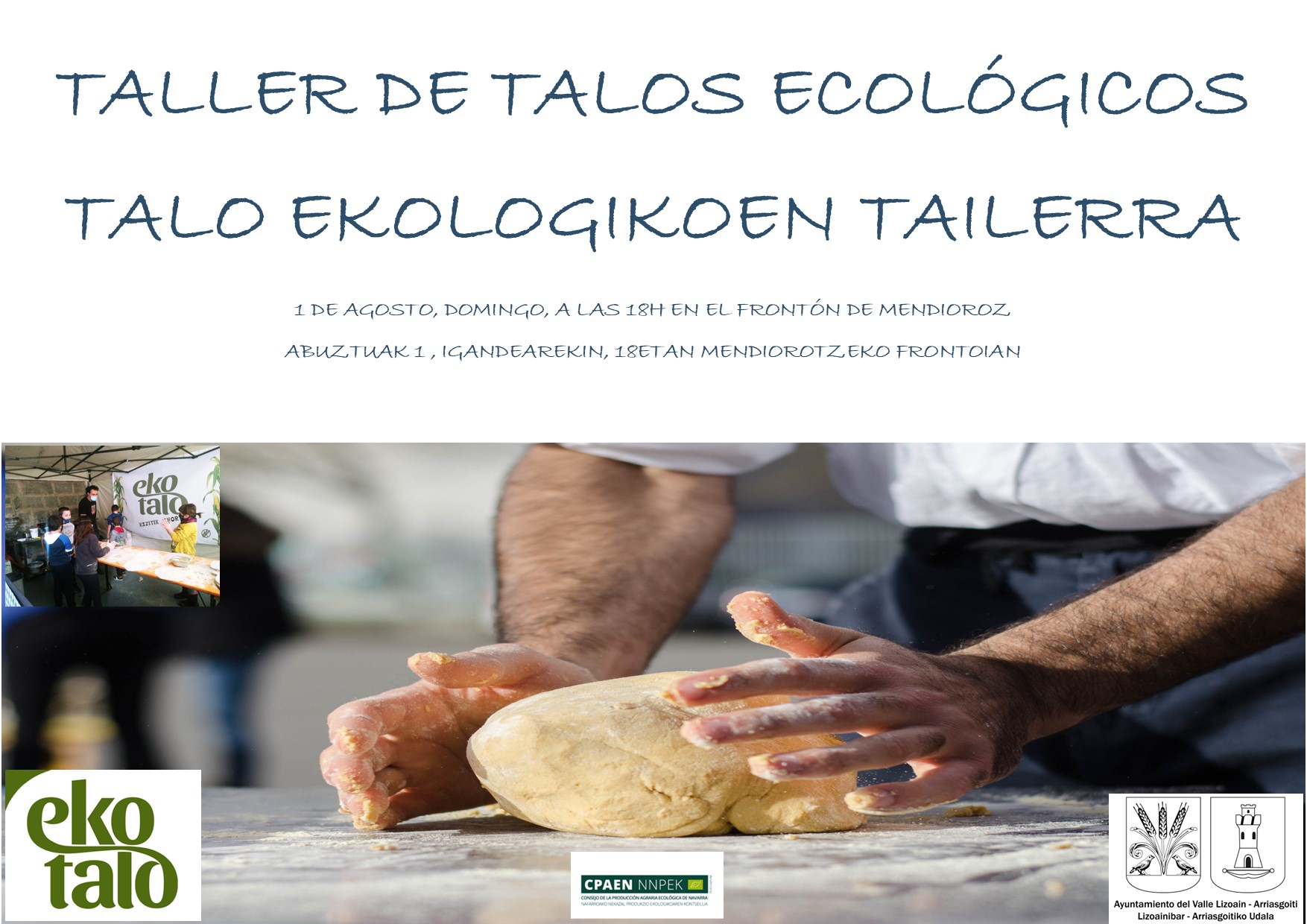 Taller de Talos ecológicos en Mendioroz/Ekotalo tailerra Mendiorotzen