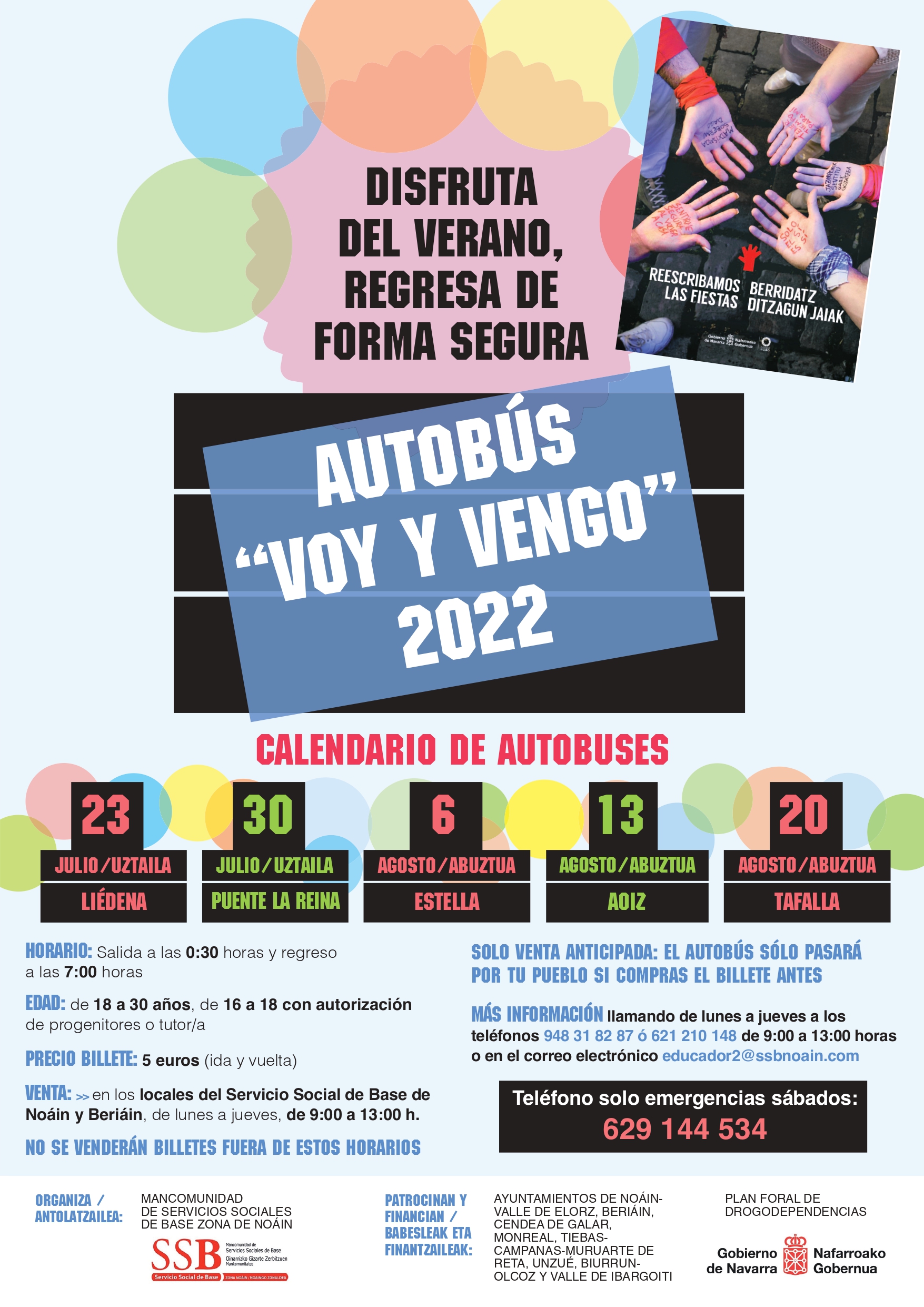 Autobús Voy y vengo 2022